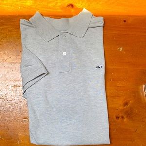 Vineyard Vines Slim fit gray polo XL
